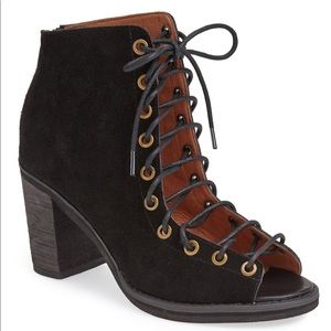 Jeffrey Campbell lace up booties.